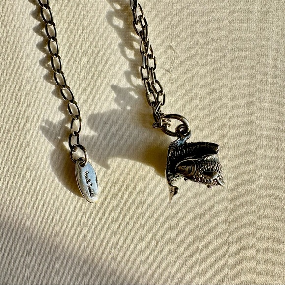 [SOLD] PAUL SMITH Intertwining Fish Necklace, EUC, very unique design - Picture 7 of 7